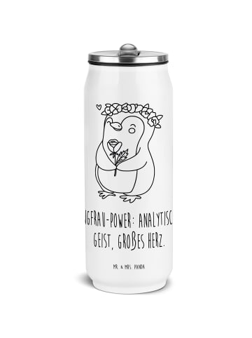 Mr. & Mrs. Panda Getränkedosen Trinkflasche Jungfrau Astrologie ... in Weiß