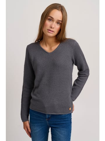 Oxmo Strickpullover in grau