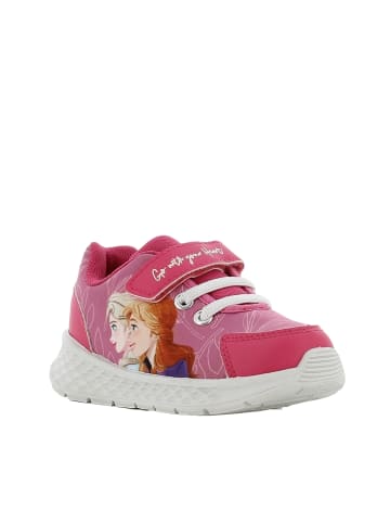 Disney Frozen Sneaker mit Frozen Anna und Elsa Motiv, in Rosa - mit Klettverschluss