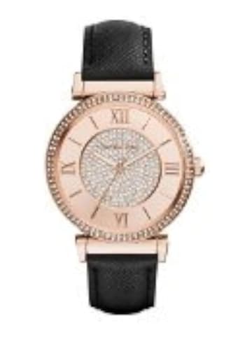 Michael Kors Catlin Uhr roségold schwarz MK2376