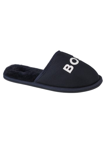 BOSS BOSS Logo Slippers in Dunkelblau