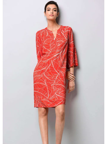 Alba Moda Kleid in grafischem Dessin in rot