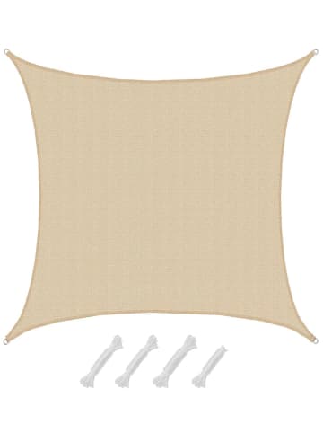 AMANKA Sonnensegel White Sands 700 x 700cm in beige