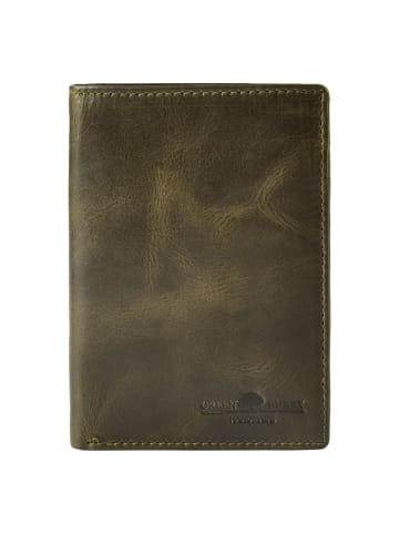 Greenburry Newport Geldbörse RFID Schutz Leder 12.5 cm in british green
