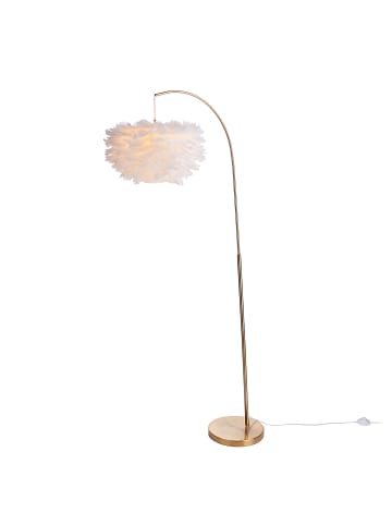Butlers Stehleuchte FIORELLA Federn in Gold