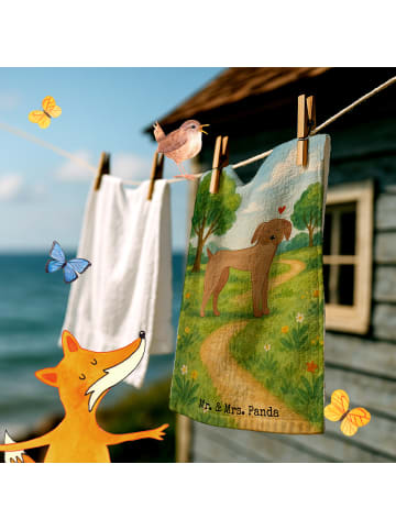 Mr. & Mrs. Panda Gästetuch Hund Dogge Design ohne Spruch in Weiß