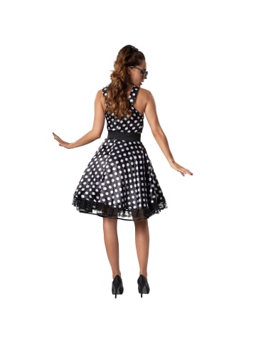 tectake Attraktives Trägerkleid im Stil der 50er Jahre, braun/weiß