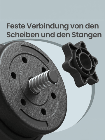 SONGMICS Hanteln Stefan in Tintenschwarz - (B)21.5 x (H)21.5 x (T)42 cm