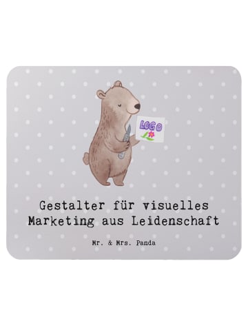 Mr. & Mrs. Panda Mouse Pad Gestalter für visuelles Marketing Lei... in Grau Pastell