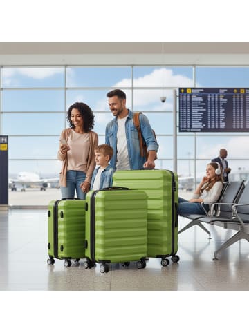 relaxdays 3-tlg. Kofferset in Hellgrün