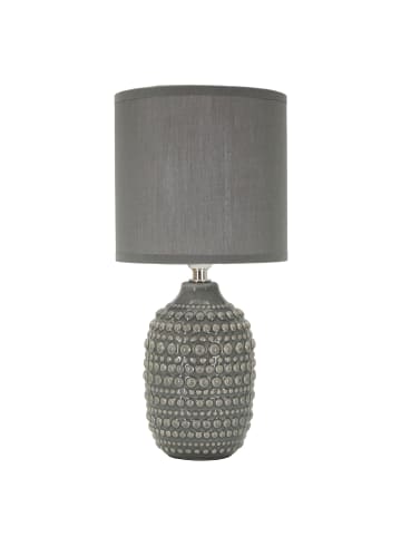 Mauro Ferretti Graue Keramik-Nachttischlampe Ø 15x30,5 cm