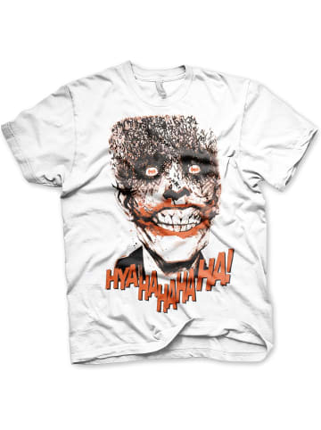 Batman T-Shirt "The Joker Hyahahaha Big Tall T-Shirt" in Weiß