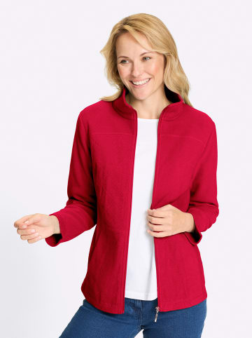 Sieh an! Fleecejacke in rot