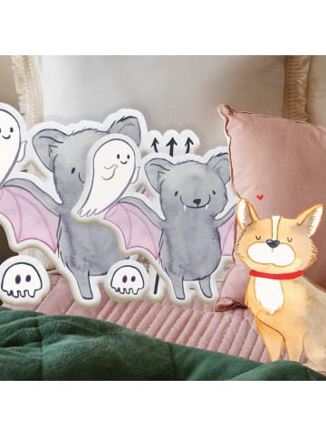 Mr. & Mrs. Panda Kuschelkissen Fledermaus Dracula ohne Spruch in Weiß