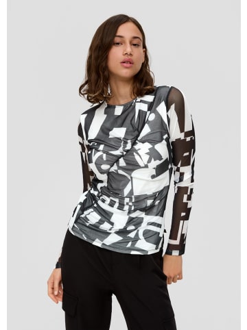 QS T-Shirt in 99A2_schwarz