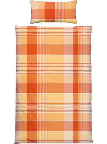REDBEST Microfaser-Satin, Microfaser Bettwäsche in terra