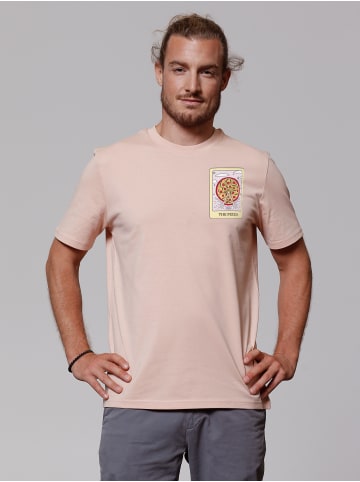 wat? Apparel T-Shirt Tarot The Pizza in Fraiche Peche