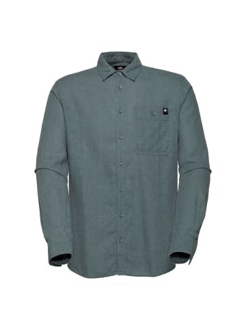 Mammut Langarmhemd in Blaugrau