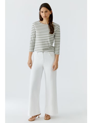 Oui T-Shirt SOLEILA in lt green white