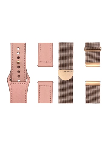 WRISTR Smartwatch-Armband (2-tlg. Set) Pin in Rosé / Roségold