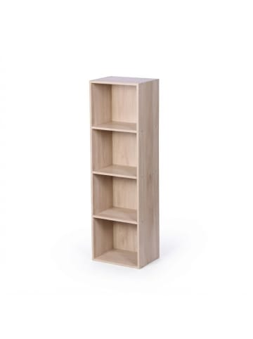 relaxdays Bücherregal in Eiche - (B)32 x (H)106 x (T)24 cm