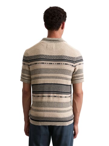Marc O'Polo Kurzarm-Pullover regular in Medium Beige