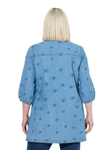 Ulla Popken Bluse in blue denim