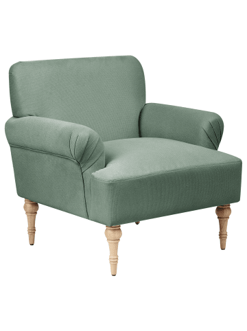 Beliani Sessel FREDROS in Grün/Braun - (W) 71 x (H) 82 x (L) 75 cm