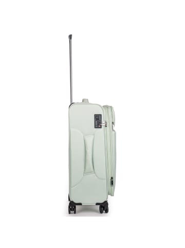 Stratic Stratic Light + 4 Rollen Trolley 68 cm mit Dehnfalte in mint