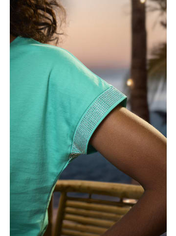 LASCANA Kurzarmshirt in smaragd