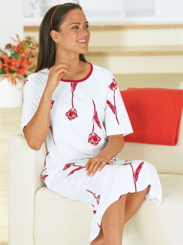 Sieh an! Nachthemd in bordeaux-weiß