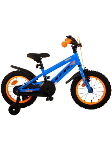 Volare Kinderfahrrad Rocky für Jungen 14 Zoll Kinderrad in Blau Fahrrad 4 Jahre