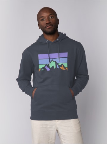wat? Apparel Sweatshirt Retro Landscape in India Ink Grey