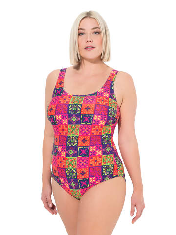 Ulla Popken Badeanzug in dunkel lila