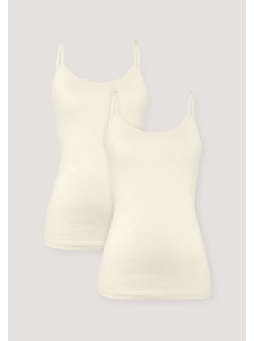 Hessnatur Spaghetti Top Fitted 2er-Set in natur