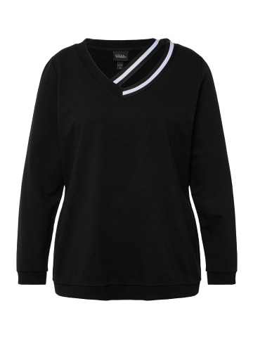 Ulla Popken Sweatshirt in schwarz