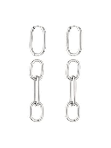 LIEBESKIND BERLIN Creolen Wear it your Way in silber