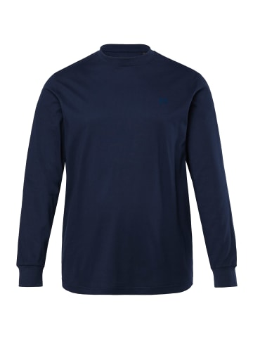 Men Plus Langer Schlafanzug in navy blau