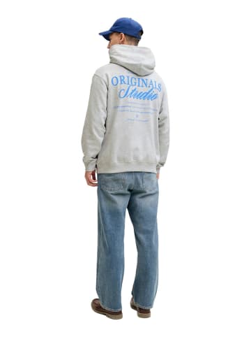 Jack & Jones Sweatshirt JORNORREBRO TYPO BACK SWEAT HOOD in Weiß