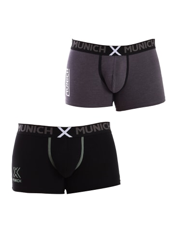 Munich 2er-Set: Boxershorts in Black