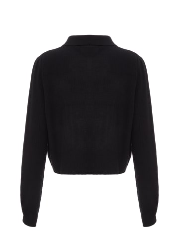 paino Damen Strickjacke in Schwarz