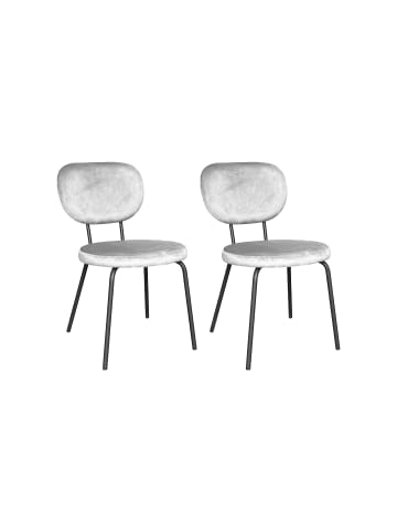 byLiving 2er-Set: Esszimmerstuhl Stack in grau