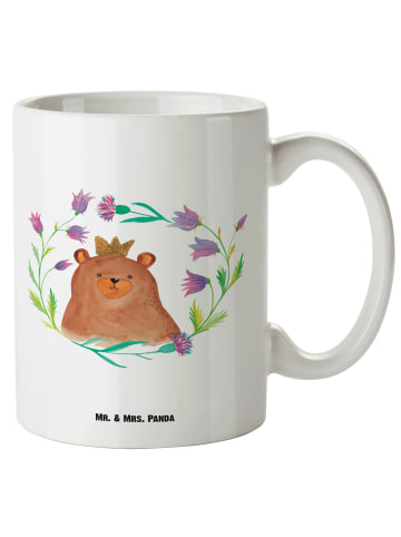 Mr. & Mrs. Panda Große Kaffeetasse Bär Königin ohne Spruch in Weiß