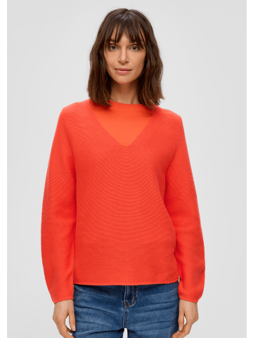 s.Oliver Strickpullover langarm in Orange