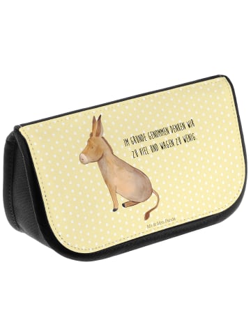 Mr. & Mrs. Panda ReiseneZeichenssaires Esel mit Spruch in Gelb Pastell