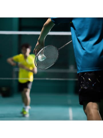 relaxdays 8tlg. Badmintonset Set in Grau