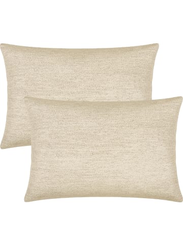 Erwin Müller Jacquard Kissenhülle 2er-Pack York in creme