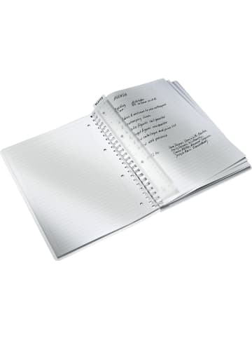 Leitz Collegeblock Wow A4 PP liniert holzfrei 80 Blatt schwarz