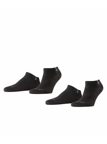 Burlington Sneaker-Socken Doppelpack in Black