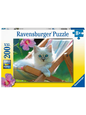 Ravensburger Ravensburger Kinderpuzzle - Weißes Kätzchen - 200 Teile Puzzle für Kinder ab...